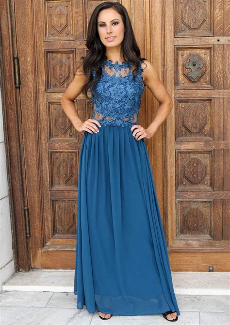 A Lineprincess Scoop Neck Sleeveless Longfloor Length Chiffon Prom