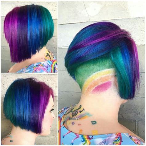 image result for short rainbow hair short rainbow hair rainbow hair rainbow hair color