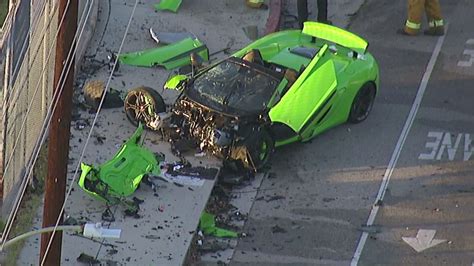 Mclaren Sports Car Smashed Up In Hit Run Crash In Los Angelse Abc7 San Francisco