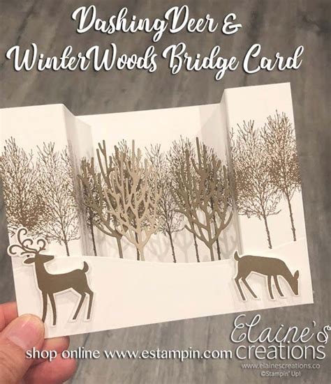 All that is needed in basic games are the cards and a method of keeping score, but there is often other equipment on the table, such as a board containing the cards to be played (in duplicate bridge), bidding boxes, or screens. Learn How to Make Bridge Cards! Stampin; Up! Dashing Deer, Winter Woods stamp sets Elaine's ...