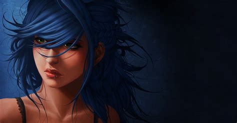 Wallpaper Face Long Hair Anime Glasses Sky Black Hair Girl Beauty Darkness Screenshot