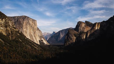 Download Wallpaper 1366x768 Yosemite National Park Mountains Trees