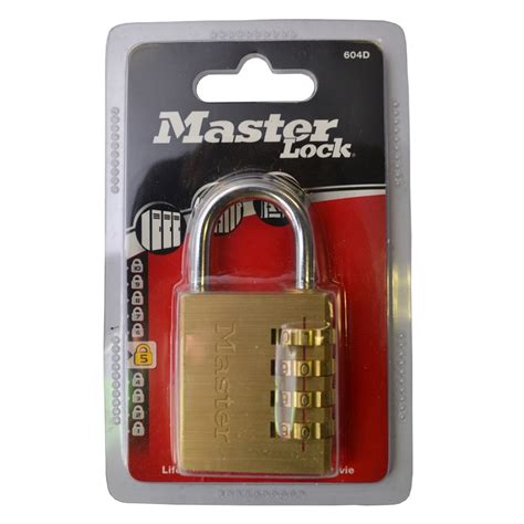 Master Lock 40mm Brass Combination Padlock Bunnings Warehouse