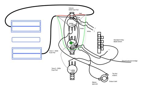 Help vintage noiseless no sound on neck pup. Wiring Diagram for HSH Strat, 3 push pulls