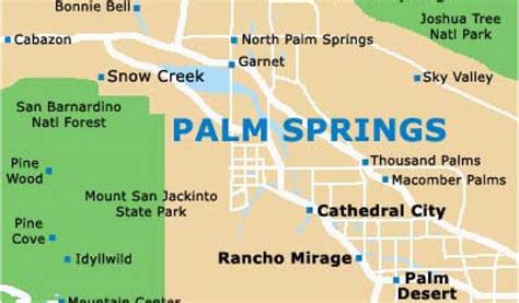 Map Of Palm Springs California Maps For You