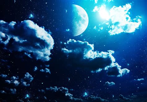 Moon Wallpaper Moon Sky Night Hd Wallpaper Wallpaper Flare