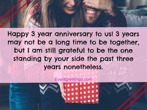 50 Awesome Happy 3 Year Anniversary Quotes With Images