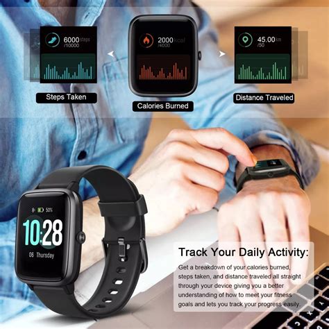 Letsfit Smart Watch Id205l Fitness Tracker With Heart Rate Monitor Activity Tracker With 1 3