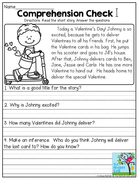 Comprehension Check And Tons Of Other Great Printables 2nd Grade