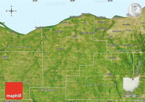 Satellite Map Of Lorain County