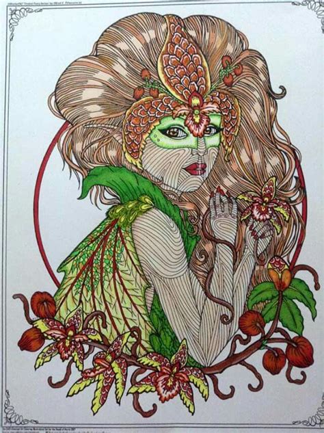 Pin By Angie N Terrell On Coloring 13 Faeries Maybee Orchids