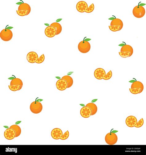 Orange Fruit Background Vector Illustration Concept Design Stock Vector