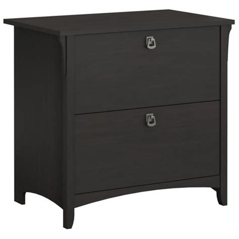 It's a solid cabinet fabricated from wood to provide a construction that's sure to last. Corner Office Vintage Black Salinas 2 Drawer Lateral File ...