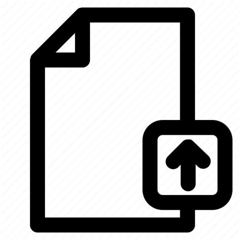 Arrow Data Document File Paper Upload Icon Download On Iconfinder