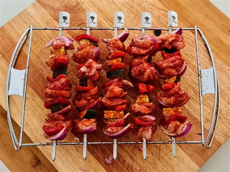 Meat And 3 Veg Skewers On The Weber Go Anywhere Bbqs And Outdoor