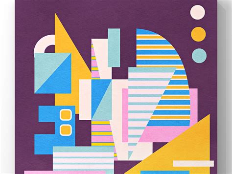 Abstract Cityscape In Geometric Shapes Illustration By Jen Du On Dribbble