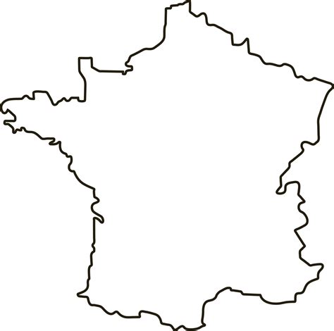 Map Of France Outline Map Vector Illustration 8726860 Vector Art At