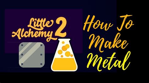Below are the recipes you will need to use in order to reach that stage. Little Alchemy 2-How To Make Metal Cheats & Hints - YouTube