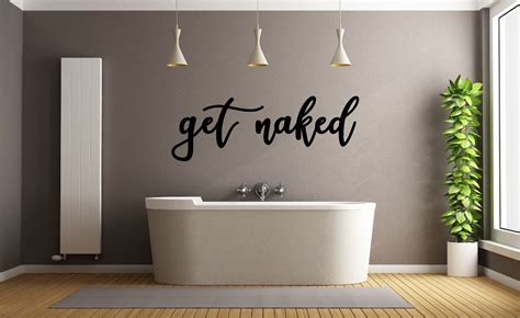 Get Naked Metal Wall Art Bathroom Wall Art Farmhouse Wall Decor