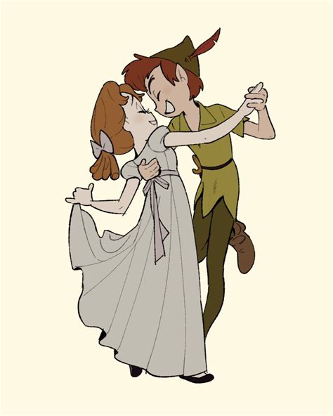 Peter Pan And Wendy Darling Peter Pan Drawn By Kumao Uexxww Danbooru