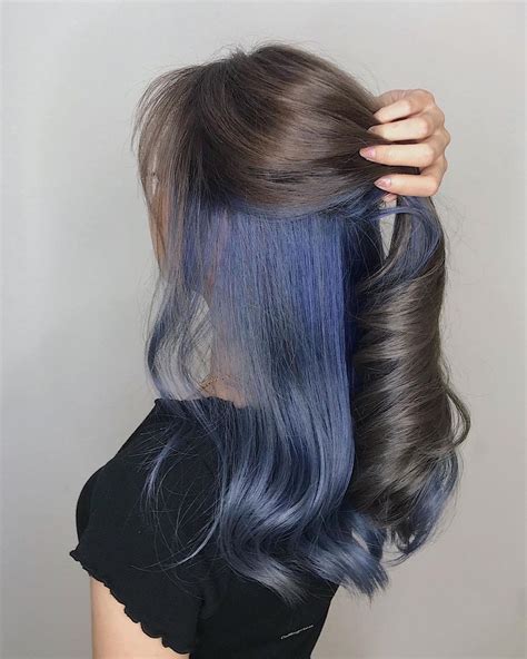 Underneath Dyed Hair Color Ideas For Brunettes 👍 Pin