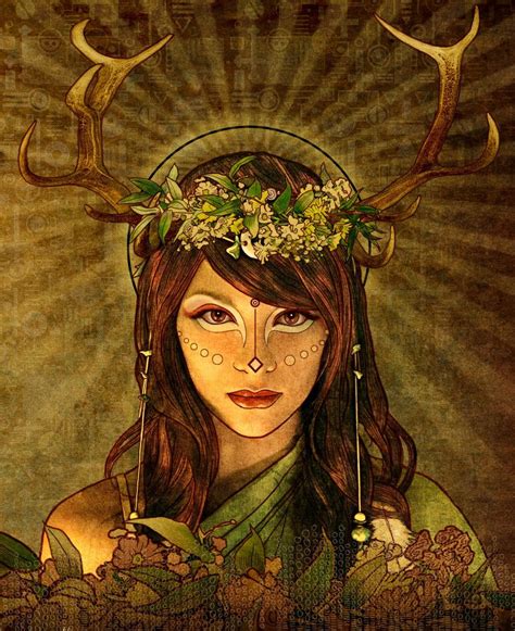 May Queen Celtic Goddess Goddess Art Celtic