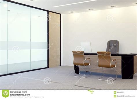 Modern Manager Office Room Interior Stock Illustration Illustration