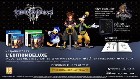 Kingdom Hearts 3 Edition Collector édition Limitée Bonus De