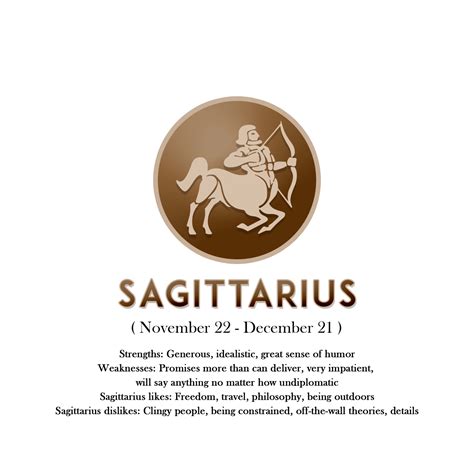Sagittarius Horoscope Sign In Zodiac With Traits 16780027 Png