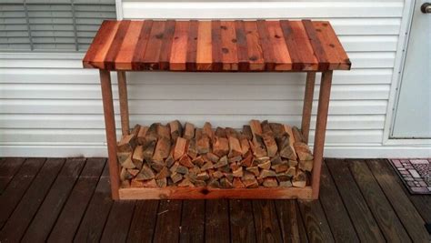 Diy Firewood Rack Something Like This For Our Campfire Wood Outdoor
