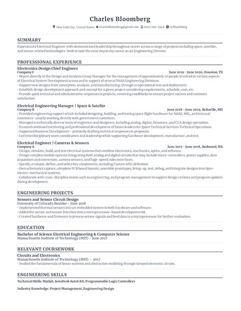 The Best Free Resume Templates In Ats Friendly