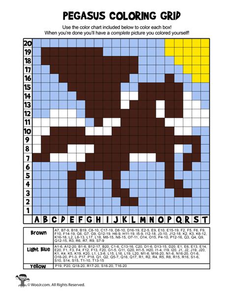 Printable Mystery Grid Coloring Pages Customize And Print