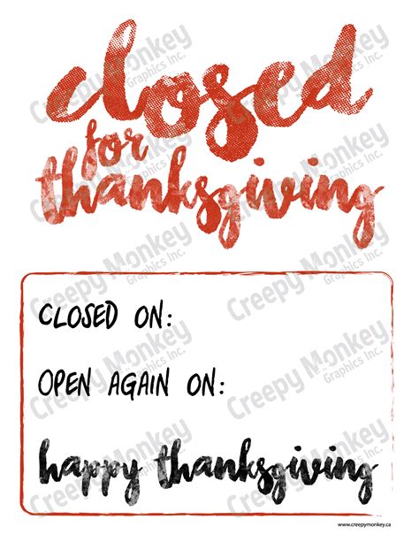 Closed For Thanksgiving 03a Creepy Monkey