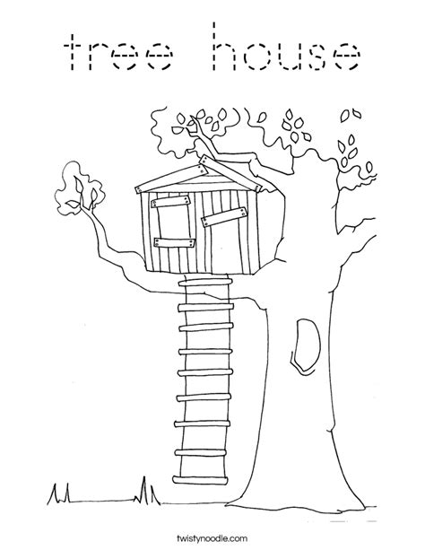 Tree house drawing house clipart fairy tree houses copic markers distress markers colouring techniques doodle drawings digi stamps fairies garden did a lot of copic coloring this past weekend. tree house Coloring Page - Tracing - Twisty Noodle
