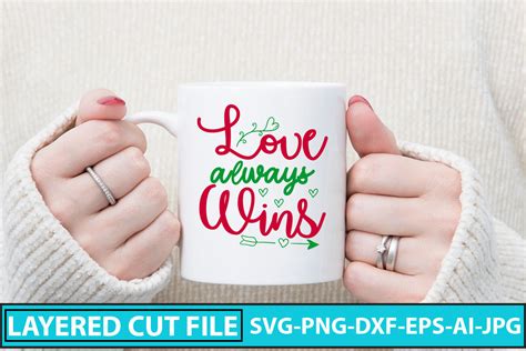 Love Always Wins Svg Cut File Illustration Par Designmedia · Creative