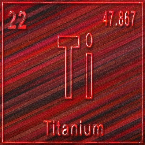 Premium Photo Titanium Chemical Element Sign With Atomic Number And