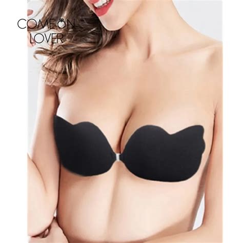 Comeonlover Sexy Women Invisible Push Up Bra Self Adhesive Silicone Bust Front Closure Sticky