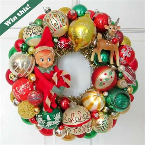 Adam Nguyens Blog Win This Vintage Christmas Ornament Wreath Made By