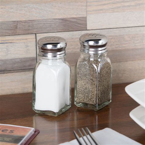 Filter to define a custom salts. Tablecraft 154SP 2 oz. Square Salt and Pepper Shaker - 4/Pack
