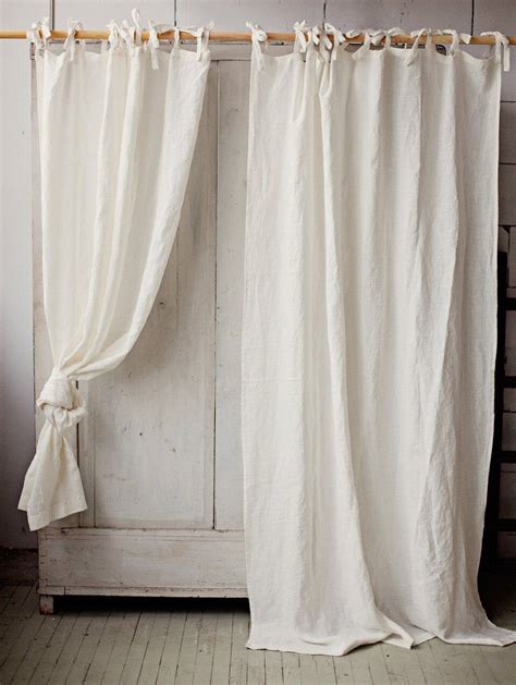 228 cm x 228cm (90 x 90). Tie top linen curtain panel Various colours. Semi-sheer | Etsy in 2020 | Linen curtain panels ...