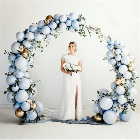 Gorgeous Wedding Balloon Ideas - DIY Dusty Blue Chalk Matte Balloon