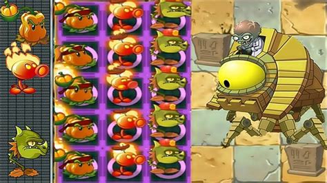 Plants Vs Zombies 2 Mod Team Plants Fire Pvz2 Vs All Freakin Zomboss