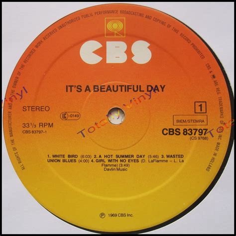 Totally Vinyl Records Its A Beautiful Day Its A Beautiful Day Lp