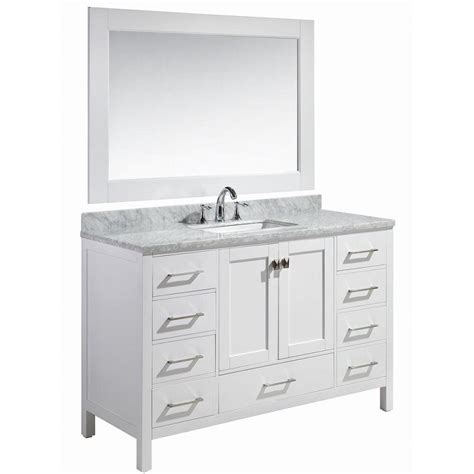 54 Inch Bathroom Vanity Single Sink Rispa