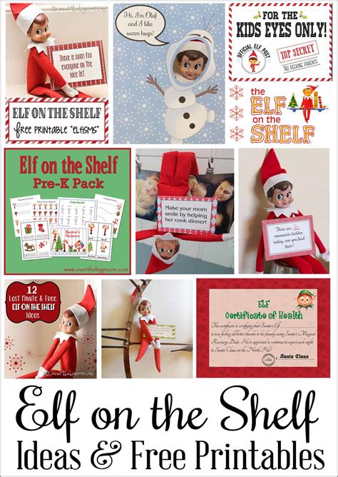 Over The Big Moon Elf On The Shelf Printables And Ideas Over The Big Moon
