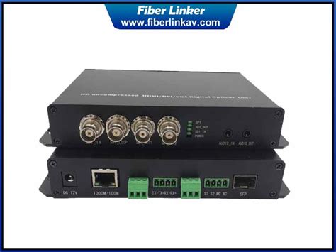1 Ch Bidrectional 3g Sdi Fiber Optic Converter With Ethernet And Data