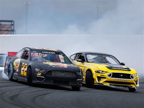 Chelsea Denofa Drifts His Fresh Mustang Rtr With Joey Logano