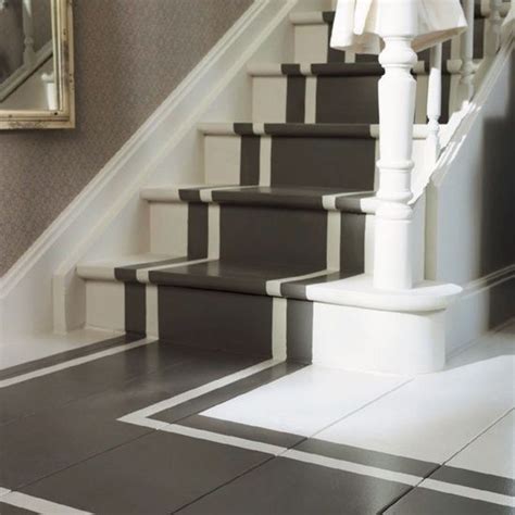 Remember to also consider whether the balustrade is made of wood as wooden steps with metal balustrades are quite. Painted Runner - love this idea | Staircase runner ...