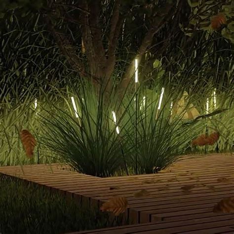Using Cast Lighting For Perimeter Wall Security Bamboo Lights