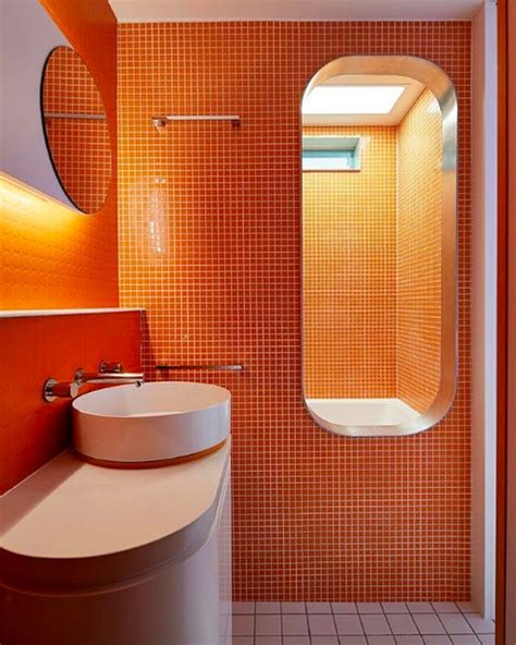 Orange Bathrooms Can Be Beautiful And Here’s Proof Hunker